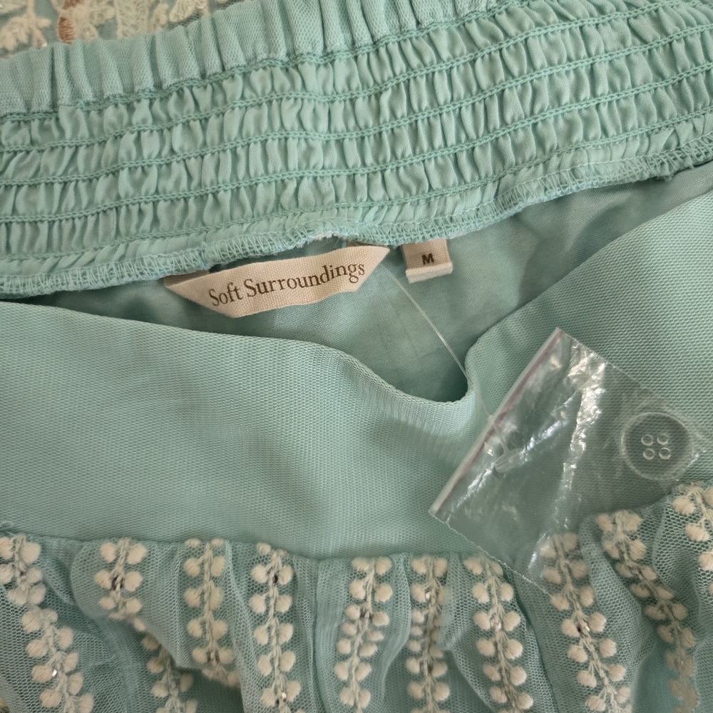 Soft Surroundings Analisa Embroidered Floral Maxi Skirt - Picture 12 of 14